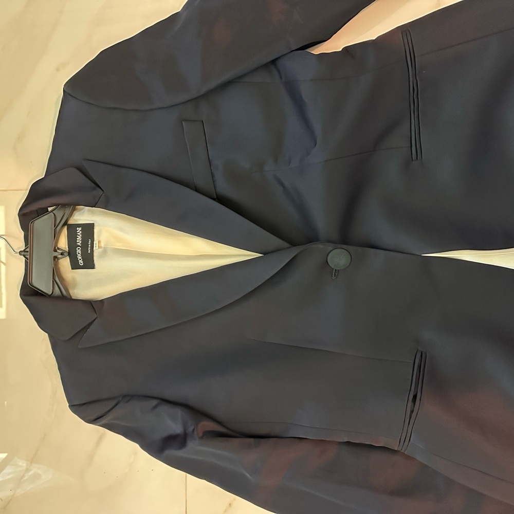 Giorgio Armani Navy Blue Blazer